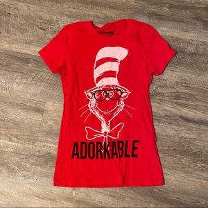 Cat in the hat short sleeve t-shirt